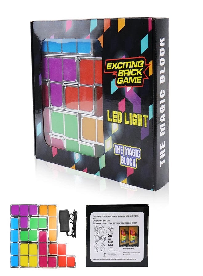 LOSCHEN Night Light,DIY Stackable LED 7 Colors Interlocking Induction Novelty Desk Lamp,3D Puzzle Magic Light Bright Toy for Kids Teens,Gamer Decor Ideal Gift - Image 5